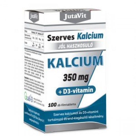 Jutavit Szerves Kalcium 350mg + D3 - Vitamin 100db