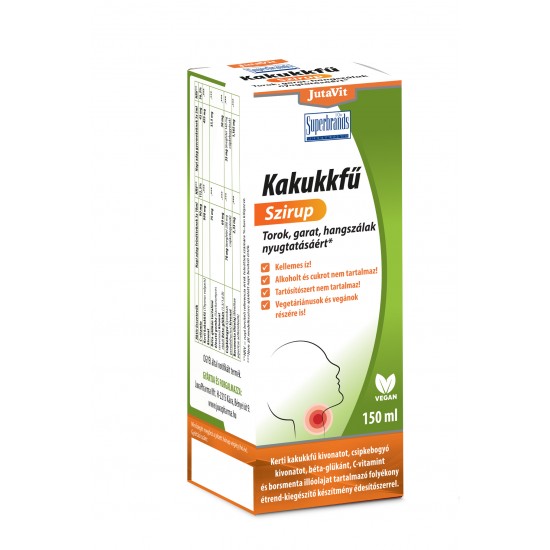 Jutavit Kakukkfű Szirup Édesítőszerrel 150ml