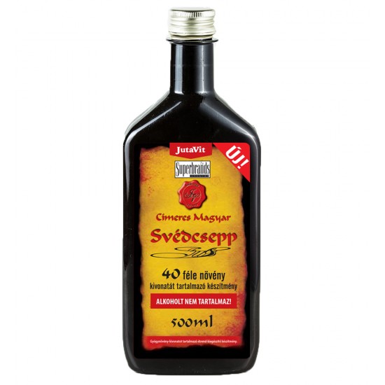 Jutavit Svédcsepp 40 Féle Gyógynövény Alkoholmentes 500ml