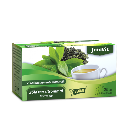 Jutavit Zöld Tea Citrommal Filteres 25db 50g