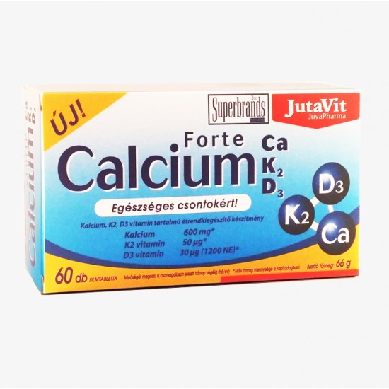 Jutavit Calcium Forte Ca/K2/D3/ Tabletta 60 Db