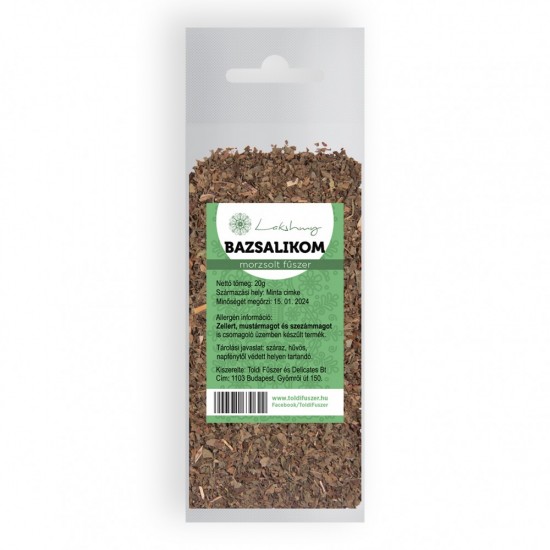 Lakshmí Bazsalikom Morzsolt 20g /Toldi/