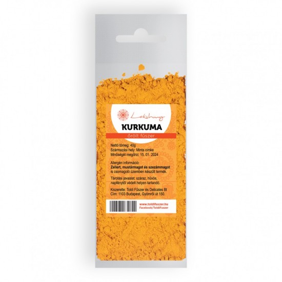 Lakshmí Kurkuma Őrölt 40g /Toldi/