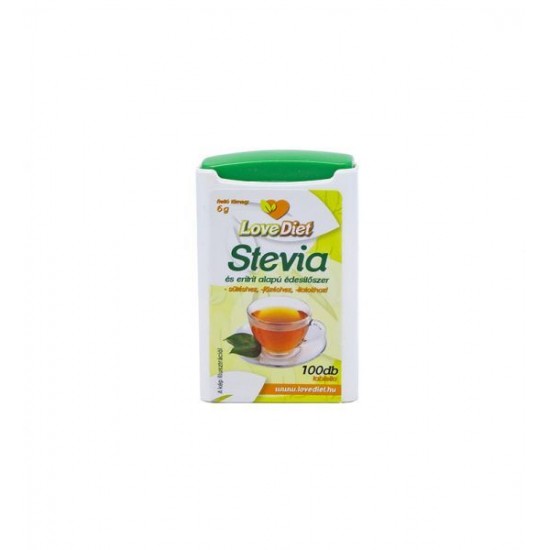 Love Diet Stevia Édesítőszer Tabletta (Természetes) 100 db