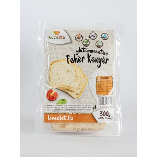 Love Diet Gluténmentes fehér kenyér 300g 