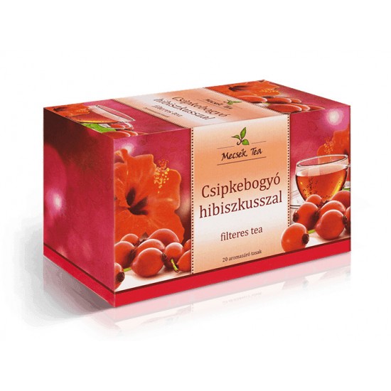 Mecsek Tea Csipkebogyó Hibiszkusszal Filteres 20db