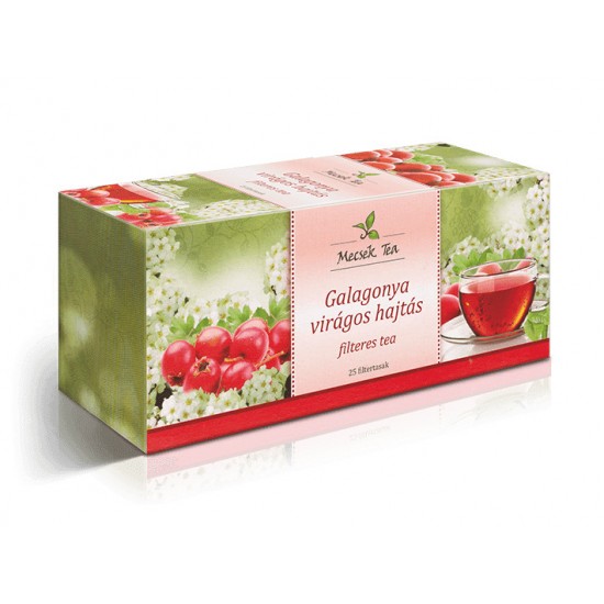 Mecsek Tea Galagonya Virágos Hajtás Filteres 25db