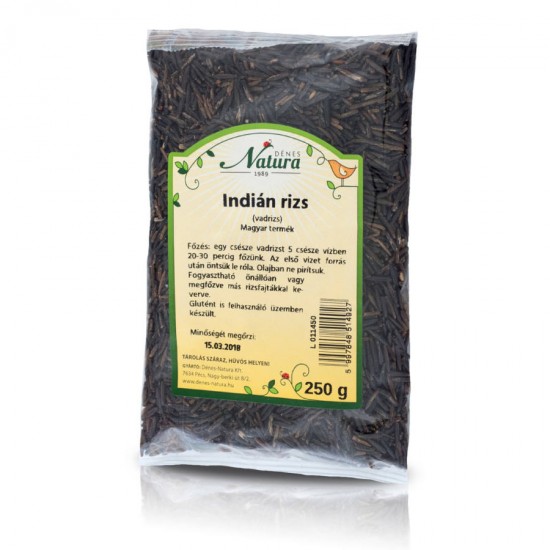 Natura Indián Fekete Rizs ( Vadrizs ) 250g