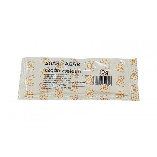 Natural Agar-Agar Vegán Zselatin Por 10g 