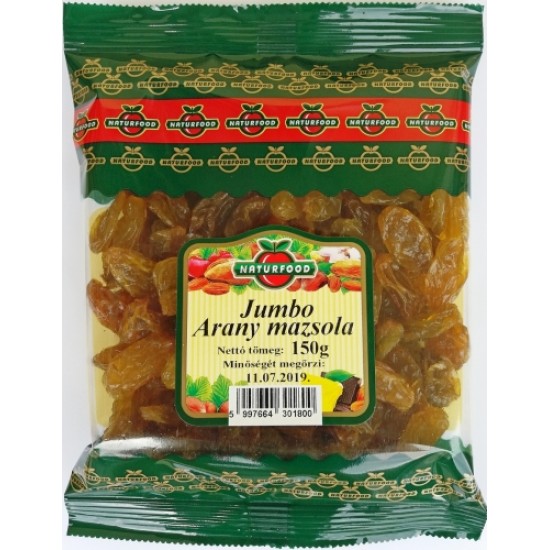 Naturfood Arany Csemege Mazsola Jumbo 200g