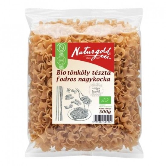 Naturgold Bio Tönköly Fehér Tészta Fodros Nagykocka 250g