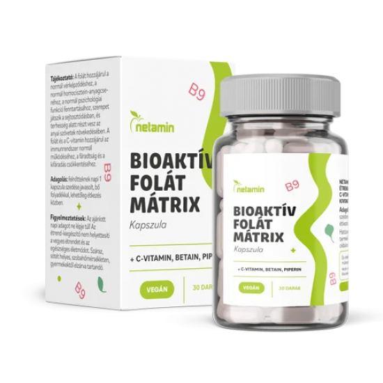 Netamin Bioaktív Folát Mátrix Kapszula Vegán 30db