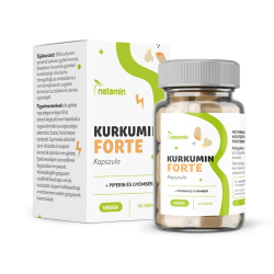 Netamin Kurkumin Forte Vegán Kapszula + Piperin, Gyömbér 60db