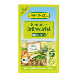Rapunzel Bio Vegán Élesztő Nélküli Zöldségleves Kocka 8db
