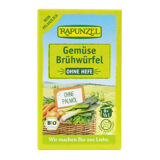Rapunzel Bio Vegán Élesztő Nélküli Zöldségleves Kocka 8db