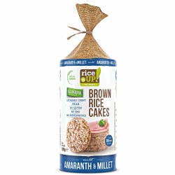 Rice Up Gluténmentes Teljeskiőrlésű Puffasztott Barnarizs Szelet Amaránttal És Kölessel 120g