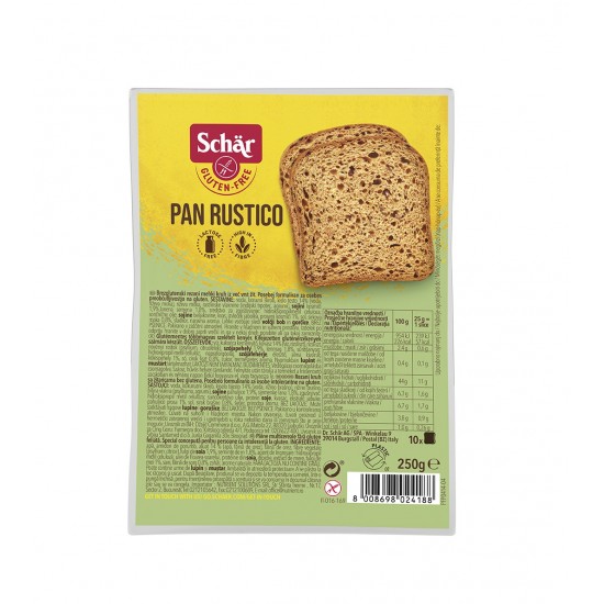 Schar Gluténmentes Pan Rustico 250g