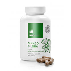 Usa Medical Ginkgo Biloba És Ginzeng Kapszula 60db Usa Medical Ginkgo Biloba És Ginzeng Kapszula 60db