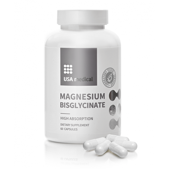 Usa Medical Magnesium Bisglycinate Magnézium- Biszglicinát Kapszula 60db