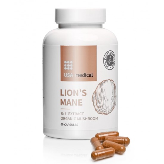 Usa Medical Organic Lion's Mane Süngomba Tartalmú Kapszula 60db