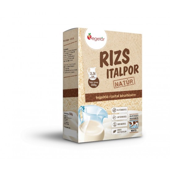 Vegetár Rizs Italpor Natúr 350g
