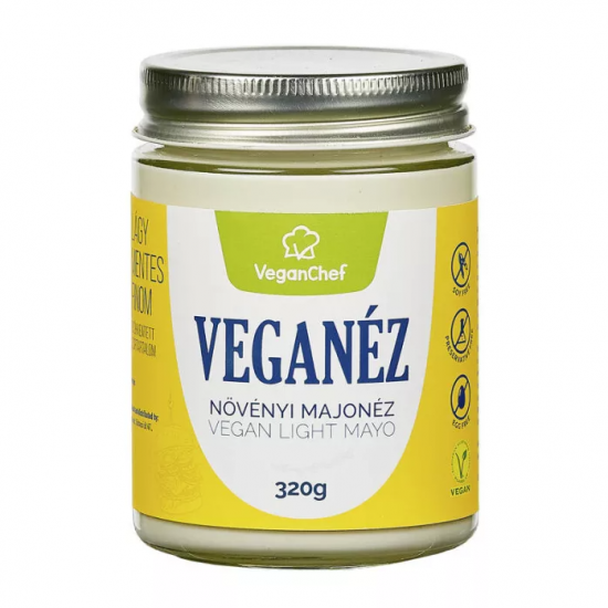 VeganChef Veganéz Növényi Vegán Majonéz Szójamentes Üvegben 320g