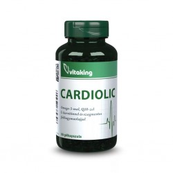 Vitaking Cardiolic Fokhagyma Olaj,Q10, Omega-3 És L-Karnitin Tartalmú Kapszula 60db 