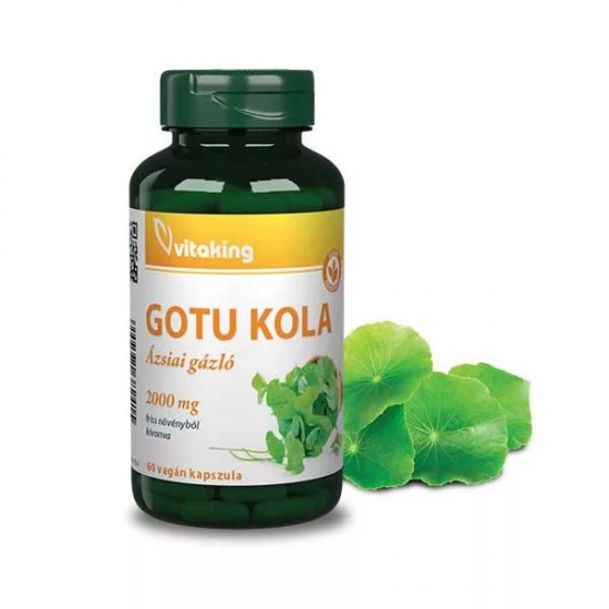 Vitaking Gotu Kola Ázsiai Gázló 2000mg Vegán Kapszula 60db