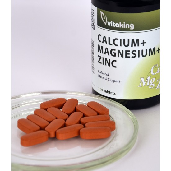 Vitaking Kálcium, Magnézium És Cink Tabletta 100db