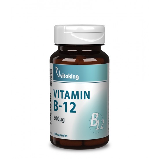 Vitaking B12-Vitamin Kapszula 500µg 100db
