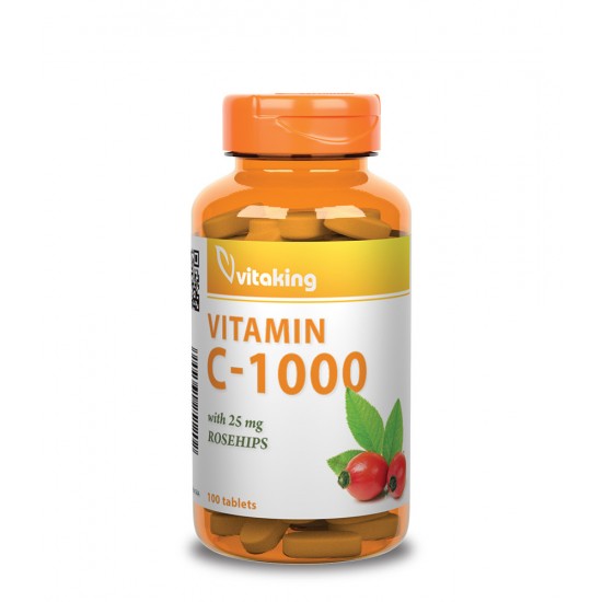 Vitaking C-Vitamin Csipkebogyóval 1000mg 100db