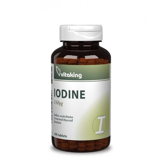 Vitaking Iodine 150qg Jód Tengeri Moszatból Tabletta 240db