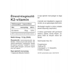Vitaking Természetes K2 Vitamin Kapszula 30db