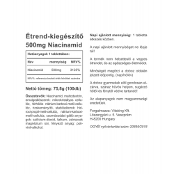 Vitaking B3-Vitamin Niacinamid 500mg 100db