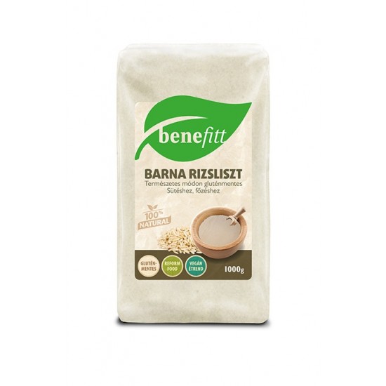 Benefitt Gluténmentes Barna Rizsliszt 1000g Benefitt Gluténmentes Barna Rizsliszt 1000g