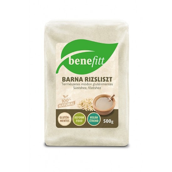 Benefitt Gluténmentes Barna Rizsliszt 500g