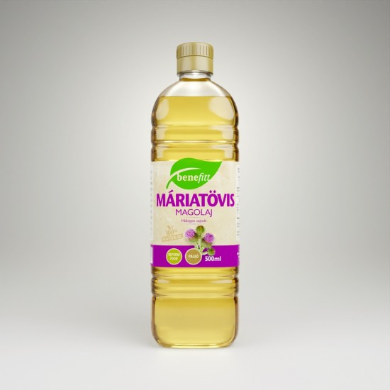 Benefitt Hidegen Sajtolt Máriatövismag Olaj 100% 500ml