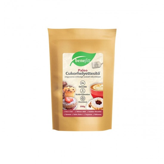 Benefitt Paleo Cukorhelyetteítő Négyszeres Édesítő Stevia+ Eritrit 500g