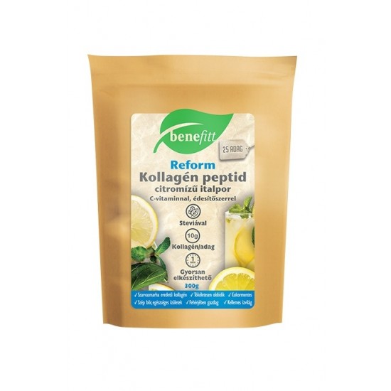 Benefitt Reform Kollagén Peptid Citromos Italpor C-vitaminnal, Édesítőszerrel 300g
