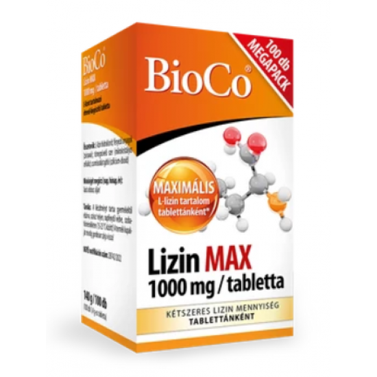 Bioco Lizin Max 1000mg Tabletta 100db