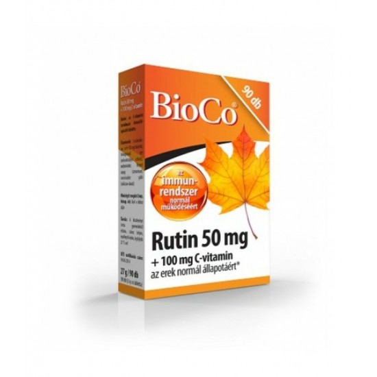 Bioco Rutin 50mg + 100mg C Vitamin Erek Normál Állapotáért Tabletta 90db
