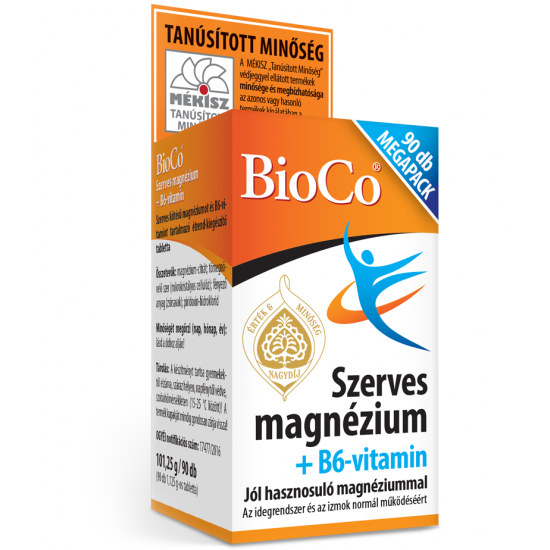 Bioco Szerves Magnézium + B6 Tabletta 90db
