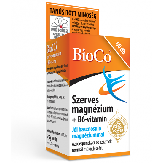 Bioco Szerves Magnézium + B6 Tabletta 60db