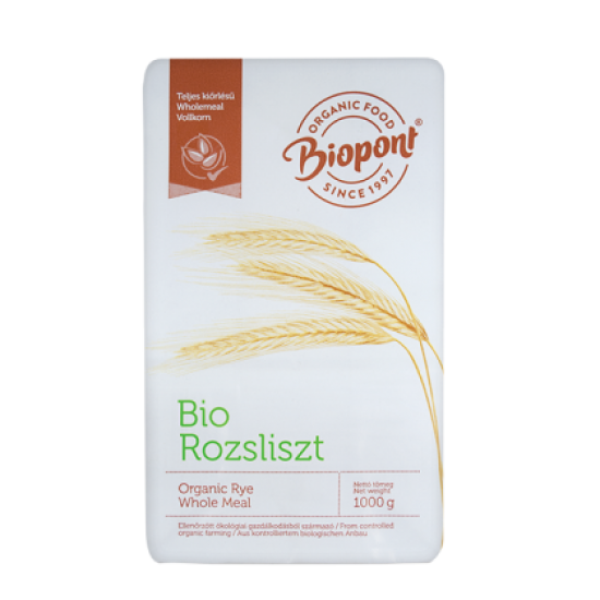 Biopont Bio Teljes Kiőrlésű Rozsliszt 1Kg
