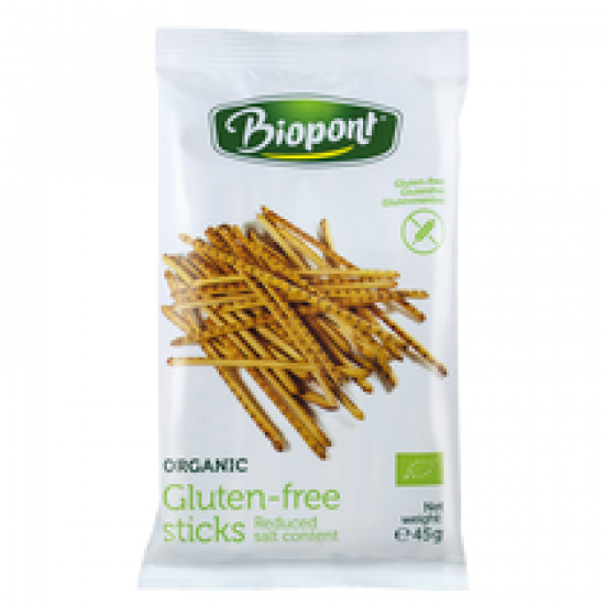 Biopont Bio Gluténmentes ENYHÉN Sós Pálcika 45g