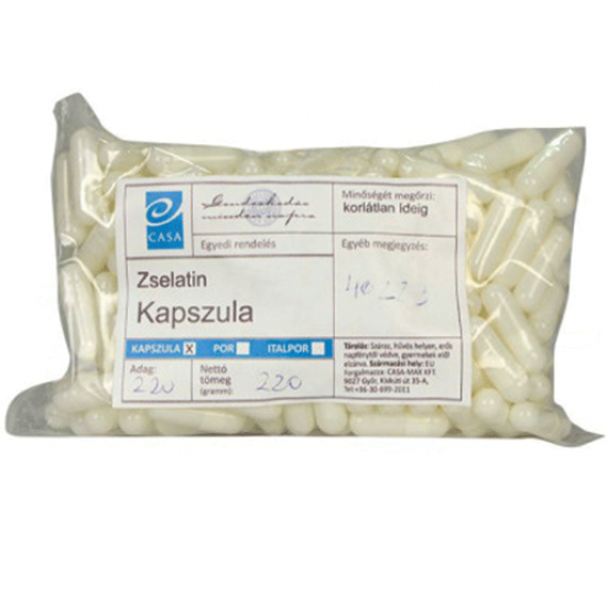 Casa Üres Zselatin Kapszula 220 db  