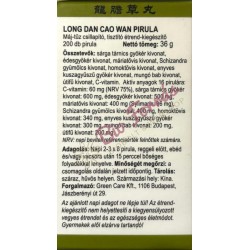 Green Care Long Dan Cao Wan Pirula (Máj-tűz Csillapító, tisztító) 200db