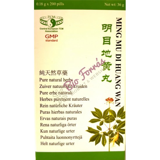 Green Care Ming Mu Di Huang Wan Pirula (Szemtisztító Vese Meridián Erősítő) 200db
