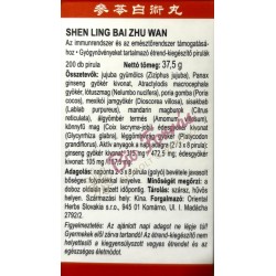 Green Care Shen Ling Bai Zhu Wan Pirula (immun-és emésztőrendszer) 200db