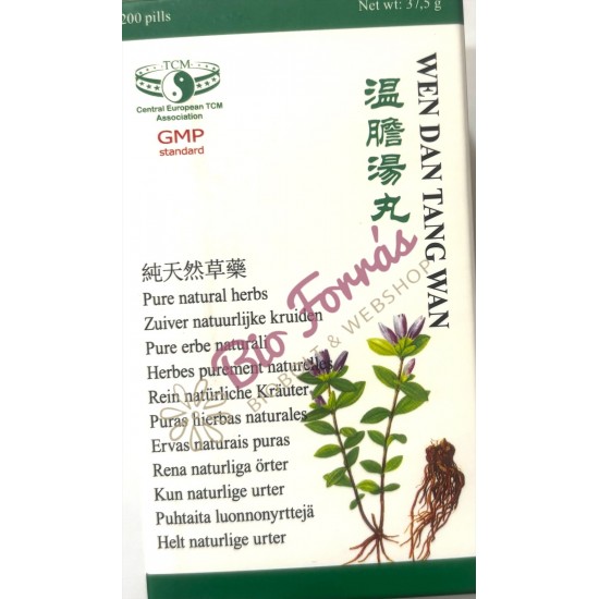 Green Care Wen Dan Tang Wan Pirula (nyugalom, relaxáció, pihentető alvás) 200db